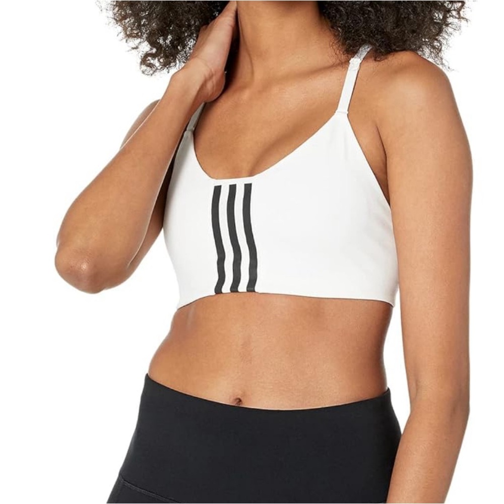 NWT Adidas Sports Bra Light Support White